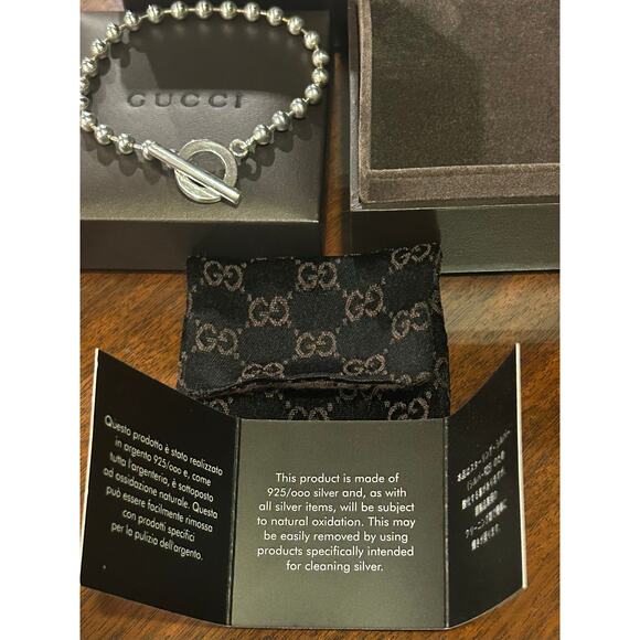 Gucci Sterling Silver Ball Chain Bracelet - Picture 5 of 8